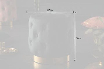 Design kruk MODERN BAROK 40cm zwart goud fluweel, Ophalen of Verzenden, Nieuw