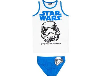 Star Wars - Stormtrooper - Jongens Ondergoedset - Wit/Blauw, Verzenden, Nieuw