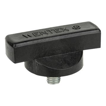 WENTEX® Rotary Knob for Drape Support M10 x 12 mm - zwart, Muziek en Instrumenten, Licht en Laser, Verzenden, Nieuw