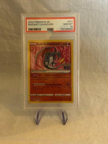 Pokémon Graded card - Radiant Charizard Pokemon GO 11 - PSA, Nieuw