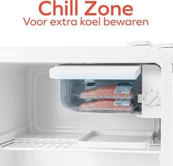 2dekans | KitchenBrothers Mini Koelkast - 43L - Kleine, Witgoed en Apparatuur, Ophalen of Verzenden, Zo goed als nieuw