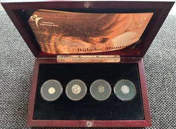 Nederland. Muntset Bijbelse Munten in cassette (Zonder
