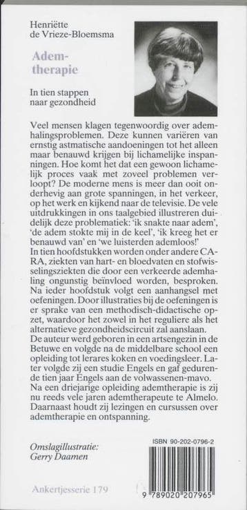 Ademtherapie / Ankertjes / 179 9789020207965, Verzenden, Gelezen, H. de Vrieze-Bloemsma