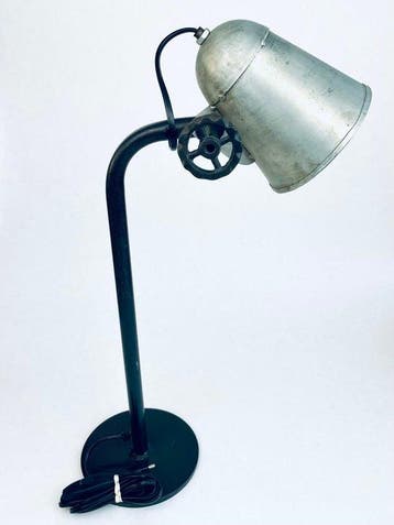 Bureaulamp - Gietijzer - Industriële lamp - German