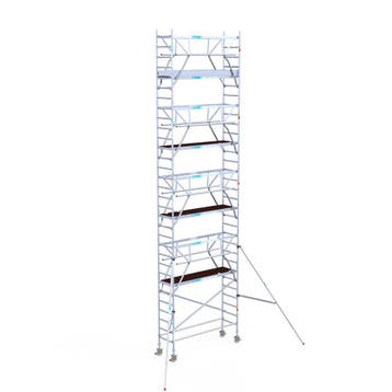 Euroscaffold rolsteiger dubbele voorloopleuning 90x250x8.2WH, Nieuw, Rolsteiger of Kamersteiger, 5 meter of hoger
