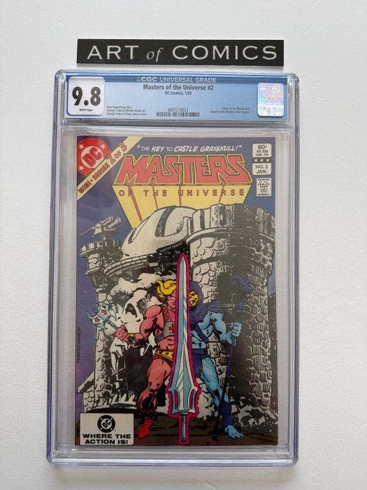 Masters Of The Universe #2 - CGC 9.8 - Origin Of He-Man &, Boeken, Strips | Comics