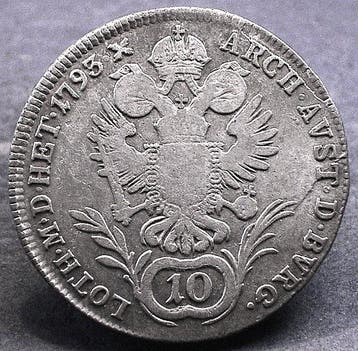 Oostenrijk. Francis II. 10 Kreuzer 1793 (Zonder