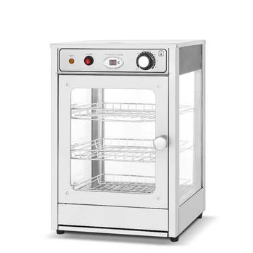 HCB Warmhoudvitrine - 35,5 cm - 230V - RVS, Verzenden, Nieuw in verpakking, Overige typen