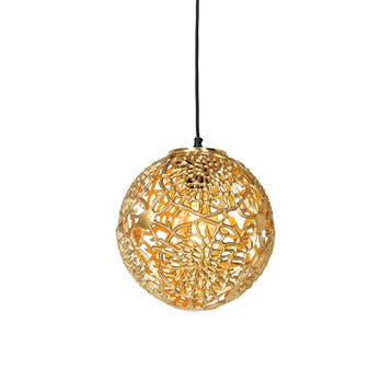 Art deco hanglamp goud met zwart - Maro, Verzenden, Nieuw, Art Deco