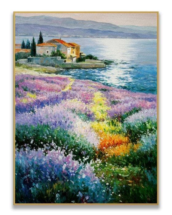 Stefano - Mediterranean Bloom, Antiek en Kunst, Kunst | Schilderijen | Modern