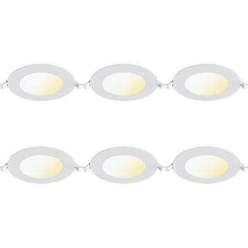 LED Downlight Inbouwspot Dimbaar 6 Stuks - Brinton Thin - 6W, Kunststof, Nieuw, Overige fittingen, Ophalen of Verzenden