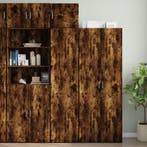 vidaXL Opbergkast smal 45x42,5x225 cm bewerkt hout gerookt, Minder dan 50 cm, Nieuw, 25 tot 50 cm, Overige houtsoorten