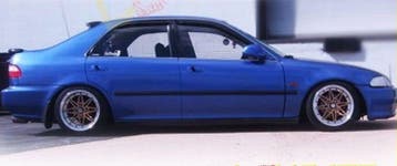 SK-Import Zijwindscherm Plak 4-Drs Smoke Honda Civic, Ophalen of Verzenden, Nieuw, Honda, Spatbord