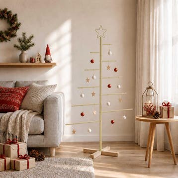 vidaXL Metalen kerstboom KUOPIO 125 cm Staal Goud, Verzenden, Nieuw