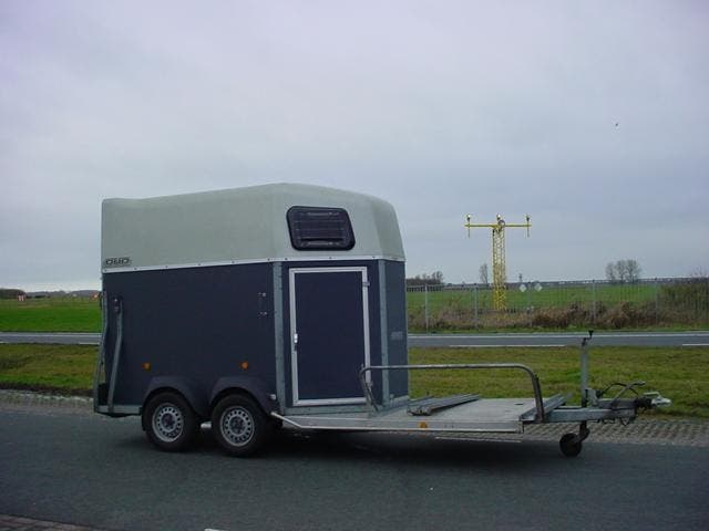 Gebruikte Bockmann Duo met koetsenframe - Aluminium bodem, Dieren en Toebehoren, Paarden en Pony's | Trailers en Aanhangwagens