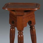 Robuuste piëdestal of atelier bok ca 1890 voor presentatie v, Antiek en Kunst, Antiek | Meubels | Tafels, Ophalen of Verzenden