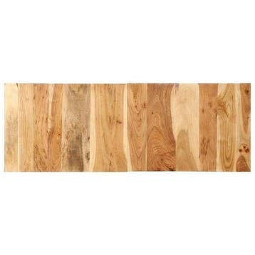 Massief Houten Bedbord 140cm | 41% Korting, Huis en Inrichting, Slaapkamer | Bedden, Bruin, Tweepersoons, Zo goed als nieuw, Industrieel