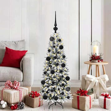 vidaXL Kunstkerstboom Wit 120 cm PVC en Plastic en Staal en, Verzenden, Nieuw