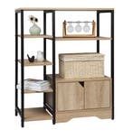Hoekboekenkast met Lade – Houten Opbergrek 6 Planken, Verzenden, Nieuw