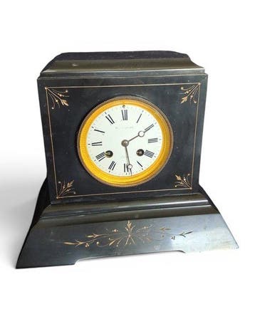 Pendule - Napoléon III in zwart marmer - 1880-1920, Antiek en Kunst, Antiek | Klokken