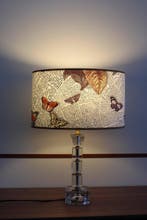 SLJYM Stof Lampenkap Cover Paars Vintage Retro Vat Kleine Lamp Schaduw