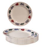 Boerenbont plat Lunchbord 24cm set van 6 stuks (Huishouden), Huis en Inrichting, Keuken | Servies, Verzenden, Nieuw