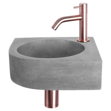 Differnz Cleo fonteinset beton donkergrijs - kraan gebogen, Verzenden, Nieuw