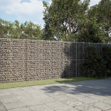 vidaXL Schanskorf 900x50x200 cm gegalvaniseerd ijzer, Tuin en Terras, Verzenden, Nieuw, Metaal