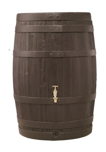 Regenton Mokka houtlook 260 liter, Nieuw