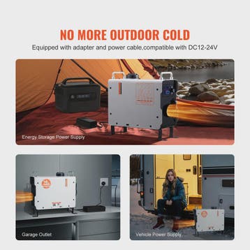 2KW Diesel Luchtverwarmer 12V/24V - All-in-One met Afstandsb, Huis en Inrichting, Verzenden, Nieuw