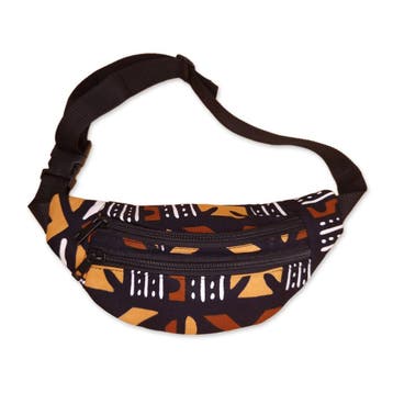 Afrikaanse print heuptasje / Fanny pack - Bruine bogolan - F, Ophalen of Verzenden, Nieuw