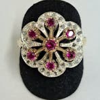 Zonder minimumprijs - Ring - 9 kt. Roségoud, Zilver -, Nieuw