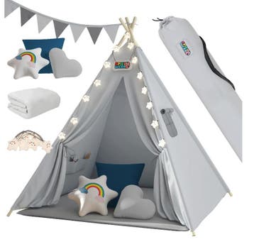 Tipi Speeltent Grijs 160x130x130cm (Speelhuizen, Speelgoed), Verzenden, Nieuw