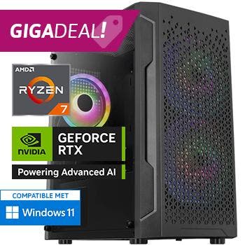 Ryzen 7 - RTX 5050 - 32GB - 1TB  - WiFi - BT - Game PC, Nieuw