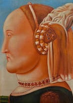 Europese school (XX) - Ritratto di Battista Sforza, da