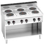 GGM Gastro | Elektrisch fornuis - Lorenzo 700 - 1200x714mm -, Verzenden, Nieuw, Inbouw