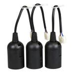 Verhuisfitting E27 | ProCable | 3 stuks (40W, Zwart), Verzenden, Nieuw