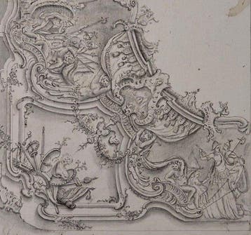Italiaanse school (XVIII) - Studio per un soffitto