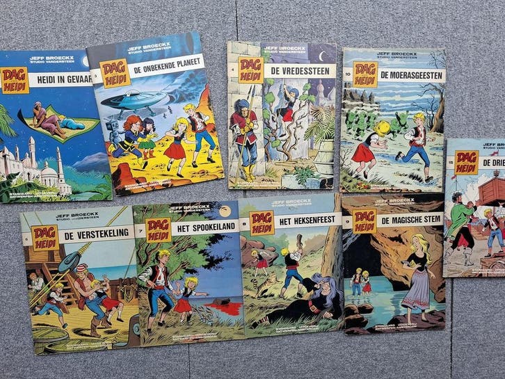 Dag en Heide strips door Studio Vandersteen - Stripboeken, Boeken, Stripboeken, Gelezen, Complete serie of reeks, Verzenden