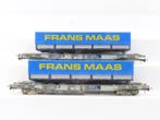 Roco H0 - 46360 - Modeltrein goederenwagon (2) - 2x 4-assige, Nieuw