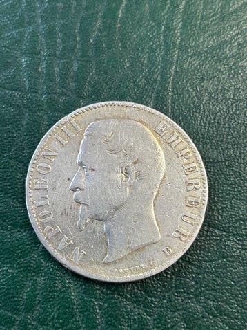 Frankrijk. Napoléon III. 5 Francs 1856-D, Lyon (Zonder
