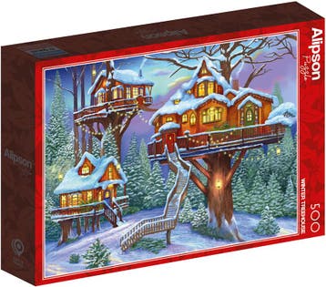 Winter Treehouse Puzzel (500 stukjes) | Alipson Puzzle -, Verzenden, Nieuw