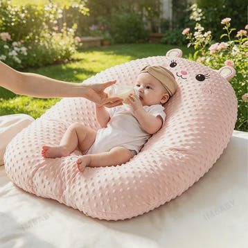 Ergonomisch Baby Voedingskussen - Ultra Zacht, Wasbaar & Rug, Verzenden, Nieuw
