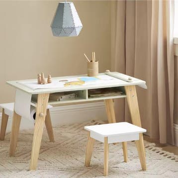 Kinder Tafel met 2 Stoelen enamp; Opbergruimte – Speelset, Verzenden, Nieuw