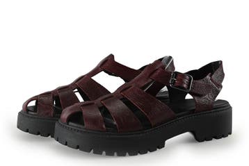 Timberland Sandalen in maat 40 Rood, Kleding | Dames, Verzenden, Sandalen of Muiltjes, Zo goed als nieuw, Timberland