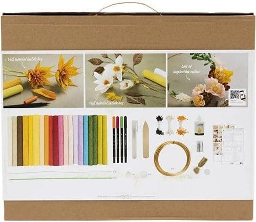 Superdoos Maxi Hobbyset Crêpepapier incl. video tutorial, Hobby en Vrije tijd, Knutselen, Nieuw, Ophalen of Verzenden