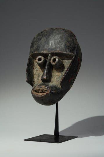 Een houten masker - kraan - Ivoorkust (Zonder minimumprijs)