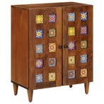 vidaXL Dressoir Walnotenhout 60 x 33 x 75 cm Massief Mango, Huis en Inrichting, Kasten | Overige, Verzenden, Nieuw