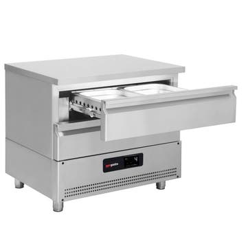 GGM Gastro | Diepvries-/gekoelde onderkast-combinatie - |, Verzenden, Nieuw in verpakking, RVS Meubilair