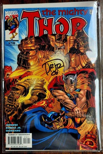 Thor #18 1999 1st Print - Signed by creator J Romita JR !, Nieuw